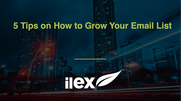 5 Tips on How to Grow Your Email List