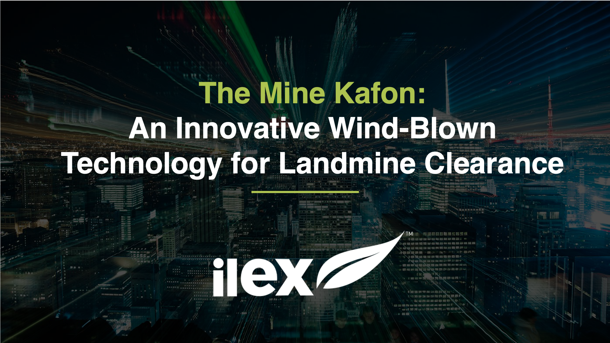 The Mine Kafon: An Innovative Wind-Blown Technology for Landmine Clearance